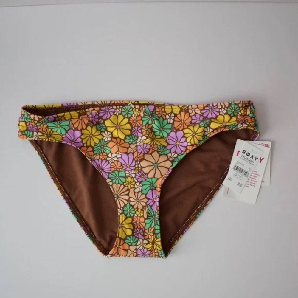 Roxy Standard Bikini UPF 50+ Floral Bottoms